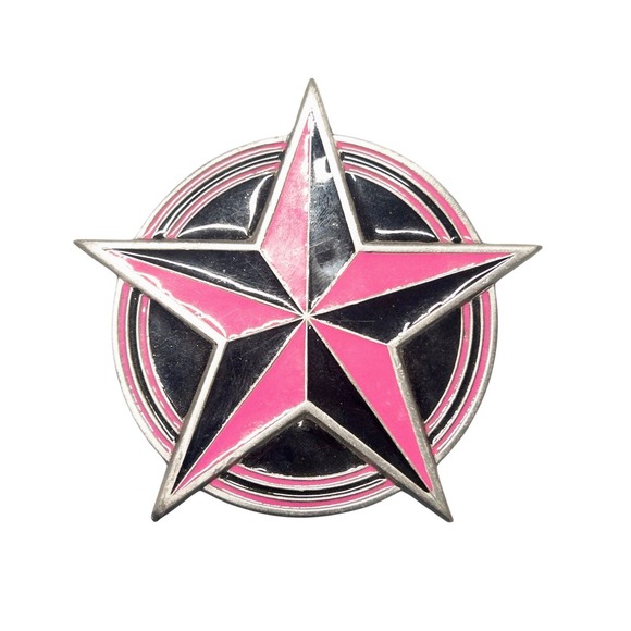 Pyramid Stud Rivet Accessories | Vintage Y2k Rockstar Belt Buckle Western Rock Skater Pink ...